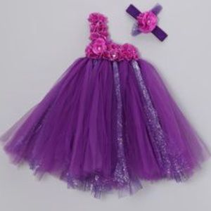Toddler Bébé Oh La La — Royal Purple Tutu Dress
